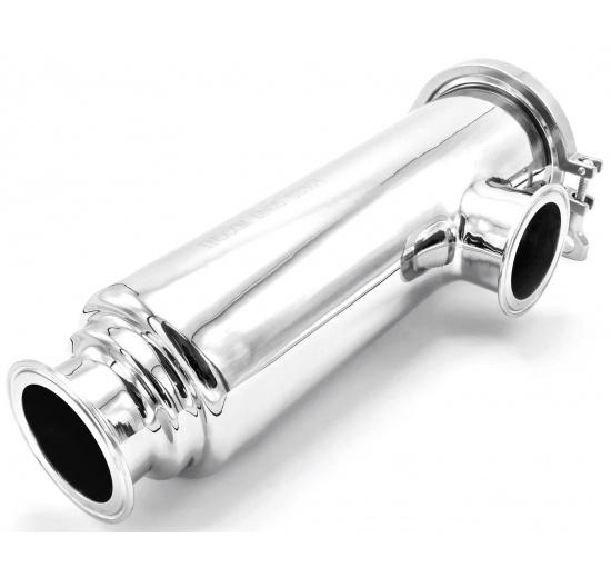 Trubkový filtr rohový CLAMP připojení DN65 (clamp límeček 91 mm)