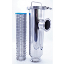 náhled produktu Trubkový filtr rohový, typ C-C, DN65 filtrační štěrbinové síto 0,8 mm