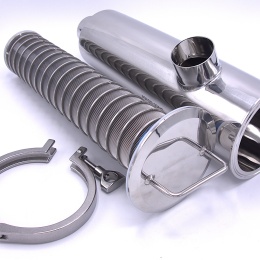 Trubkový filtr rohový | typ S-S, DN50| vnitřní filtrační štěrbinové síto 0,8 mm