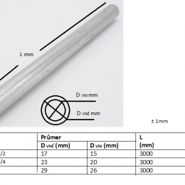 Trubky, oblouky a spojky pro kabelové rozvody bez závitů