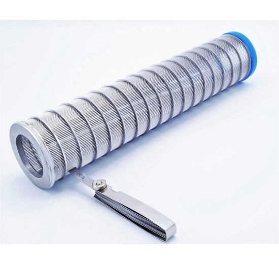vnitřní náhradní vložka o síle 0,3 mm určená do trubkového rohového filtru DN 50