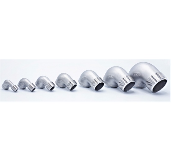 všechny velikosti závitových oblouků, kolen - typ 304 M/F