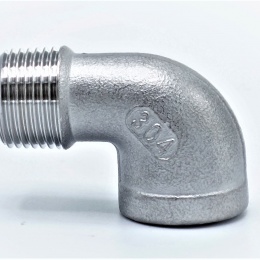 závitové kolínko, typ 304, velikost 3/8", úhel 90°