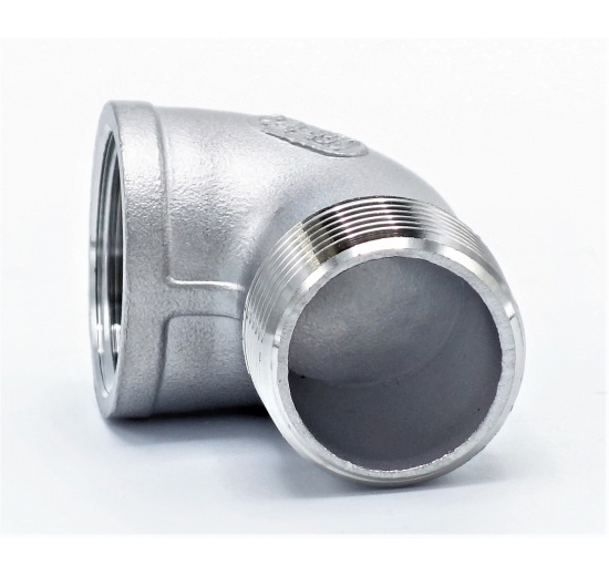 závitové kolínko z nerezové oceli, použití trubkový závit